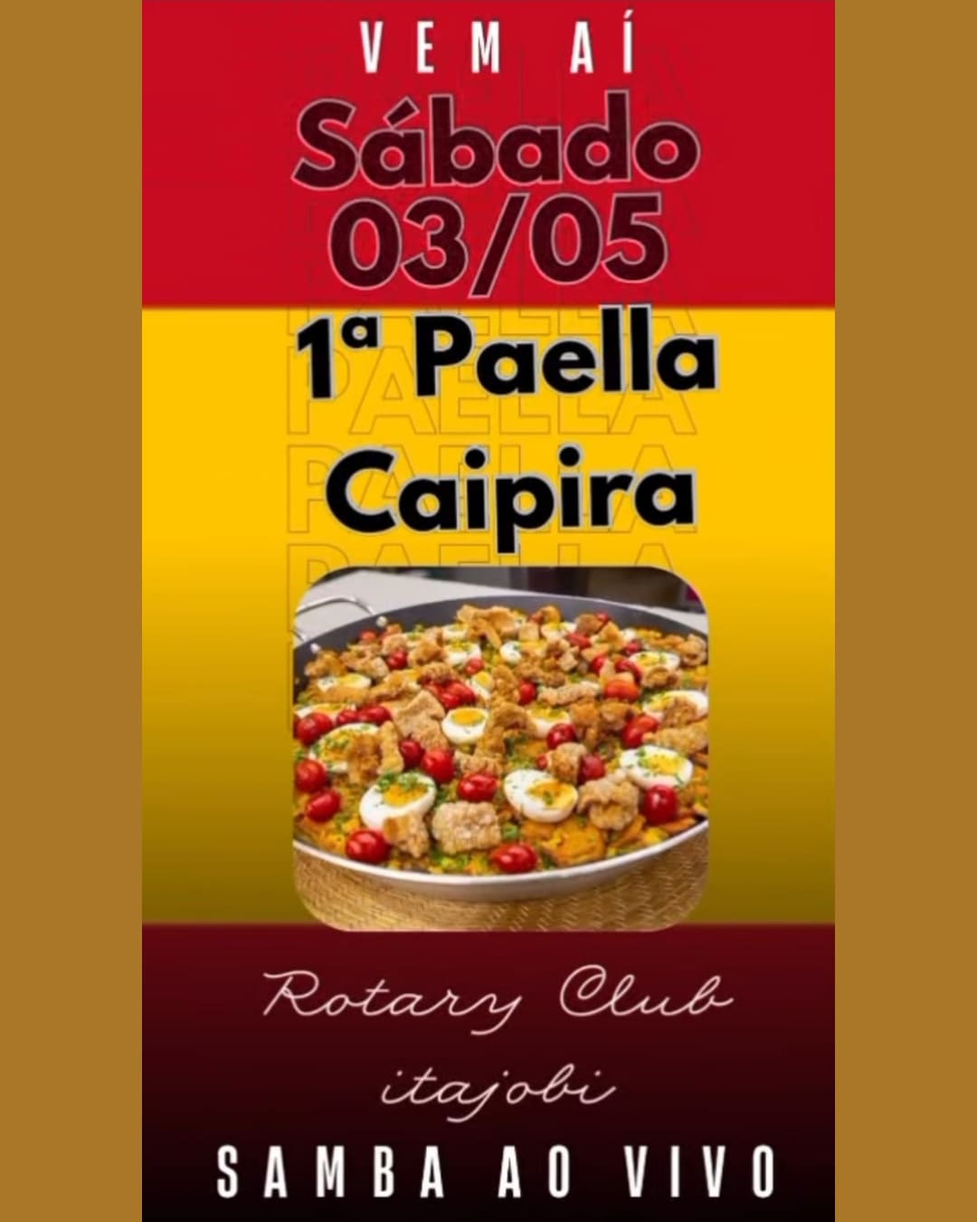 Paella caipira do Rotary Club de Itajobi. Você não vai perder!

https://www.instagram.com/reel/DJEaU...