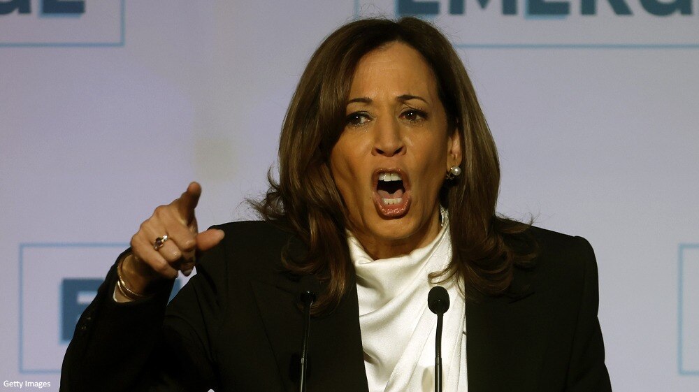 Former VP Kamala Harris called on Americans to stand up together against President Trump and what sh...