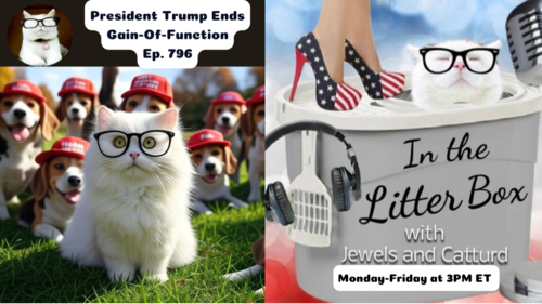 President Trump Ends Gain-Of-Function | In the Litter Box w/ Jewels & Catturd – Ep. 796 – 5/6/2025
