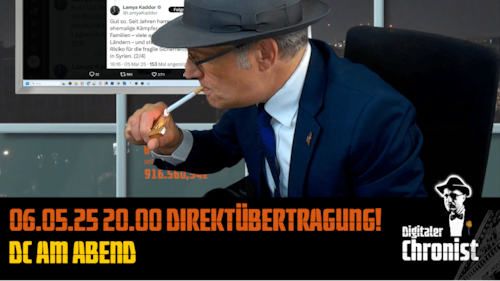 Liebe Zuschauer, 

es wird immer lustiger,

Euer Thomas

Netzseite:
https://www.digitaler-chronist.com
