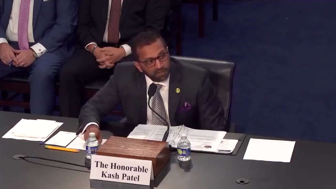 Kash Patel: “Ma'am, you want to know who was targeted by a weaponized FBI?  Me.”

“… there are peopl...