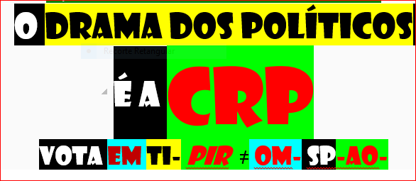 FUTEBOL=POLÍTICA
IMAGINA JOGO BENFICA SPORTING E NO JOGO APARECEM B CASTELO BRANCO E S COVILHÃ
O QUE...