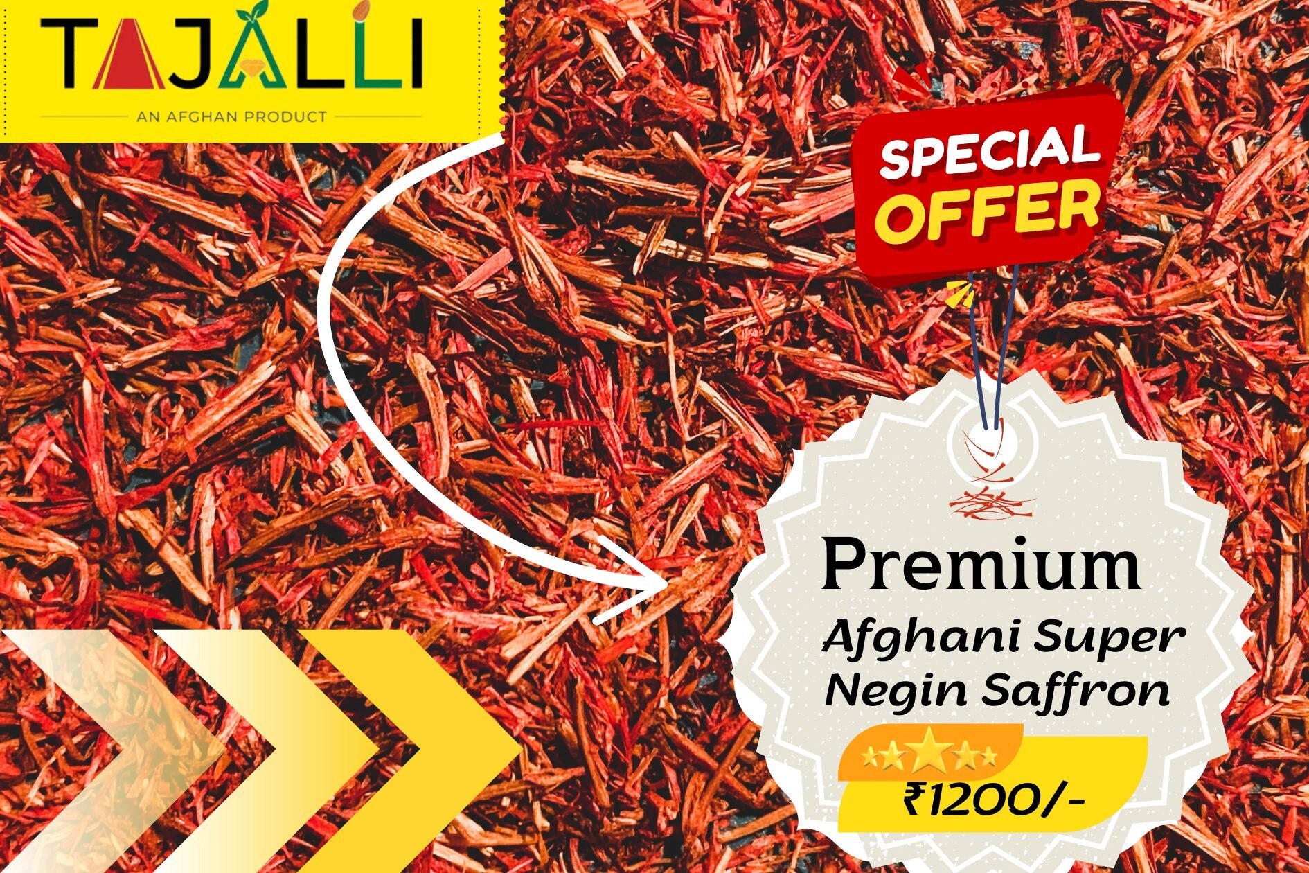 Premium Afghani Super Negin Saffron – Exquisite Aroma & Rich Flavor from Afghanistan

Premium Afghan...