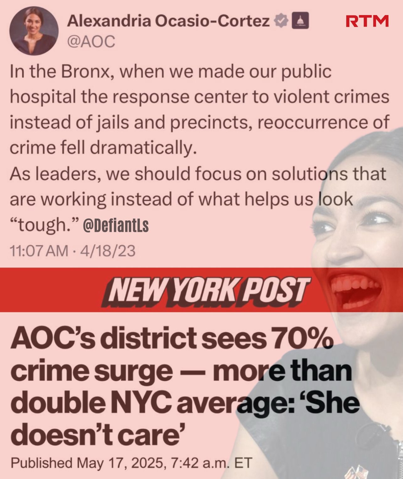 AOC is living in fairytale land.