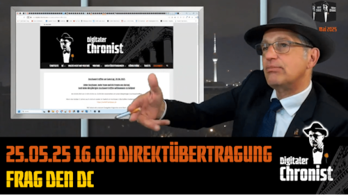 Aufzeichnung vom 25.05.25 Direktübertragung - Frag den DC