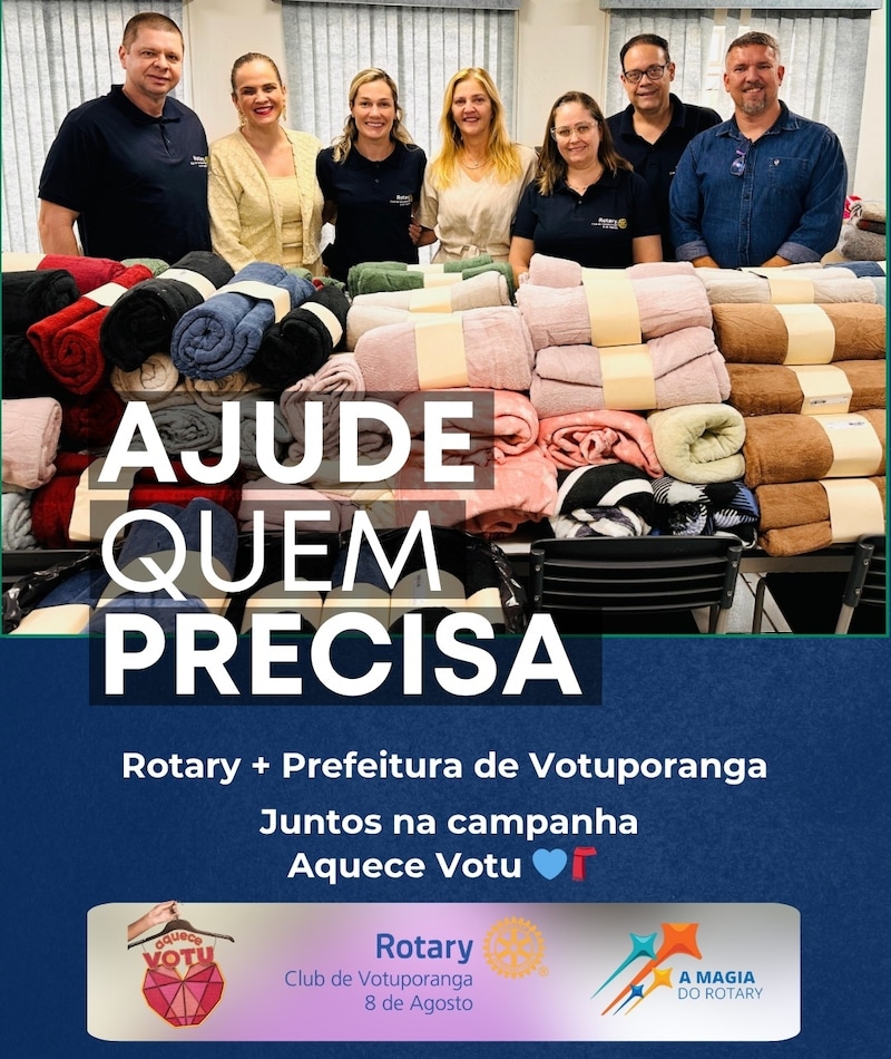Solidariedade que aquece
O Rotary Club de Votuporanga - 8 de Agosto, em parceria com a Prefeitura de...