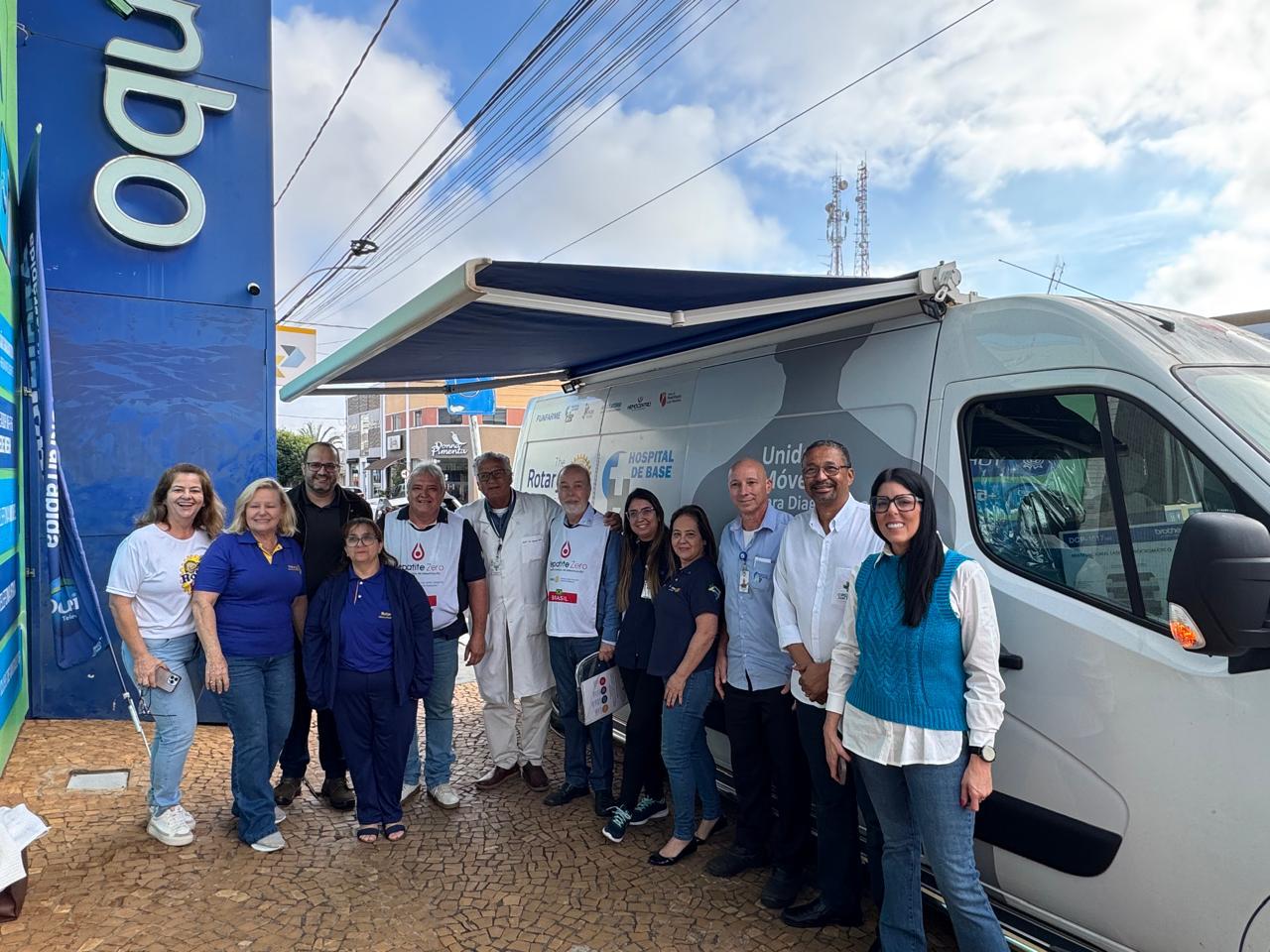 No dia 10/06/25, nós dos Rotary Club de José Bonifácio recebemos a Van unidade móvel de diagnóstico ...