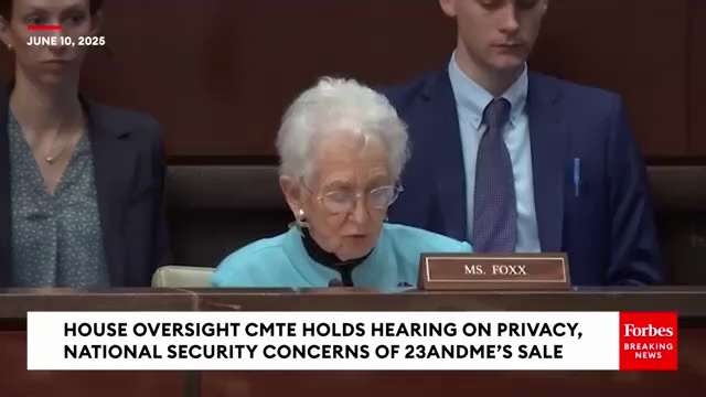 Virginia Foxx Asks Interim #23andMe CEO About Cutting Off #CCP Access To Sensitive #Genetic #Data

D...