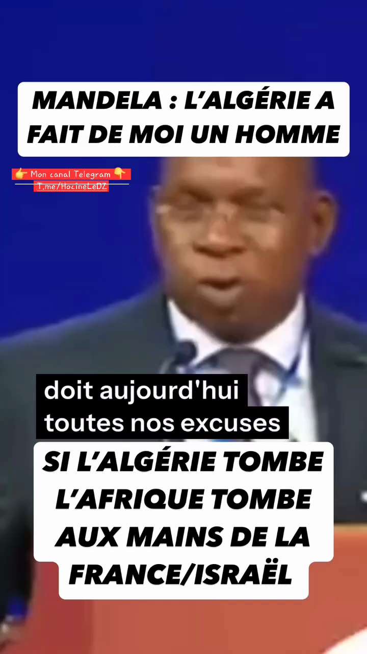 ℹ️🇿🇦🌍🇩🇿🤝👀👂| Mandela : L&#39;AIgérie a fait de moi un homme.&#10;&#10;Mandela, Fanon, Le Che, Lumumba, Fi...