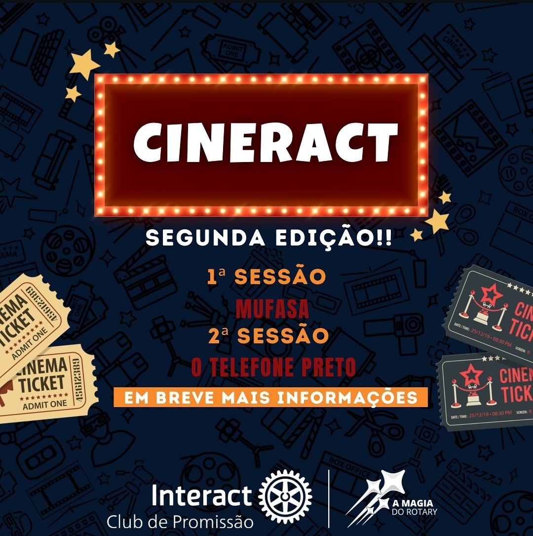 Texto do Interact Club de Promissão

Vem aí a 2ª Edição do CINERACT! Muito mais que cinema: é arte c...