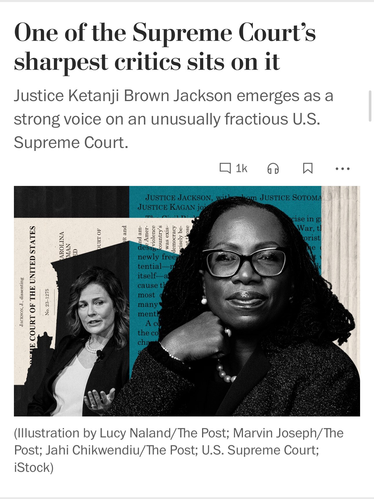 “She had for months plainly criticized the opinions of her conservative colleagues, trading the stai...