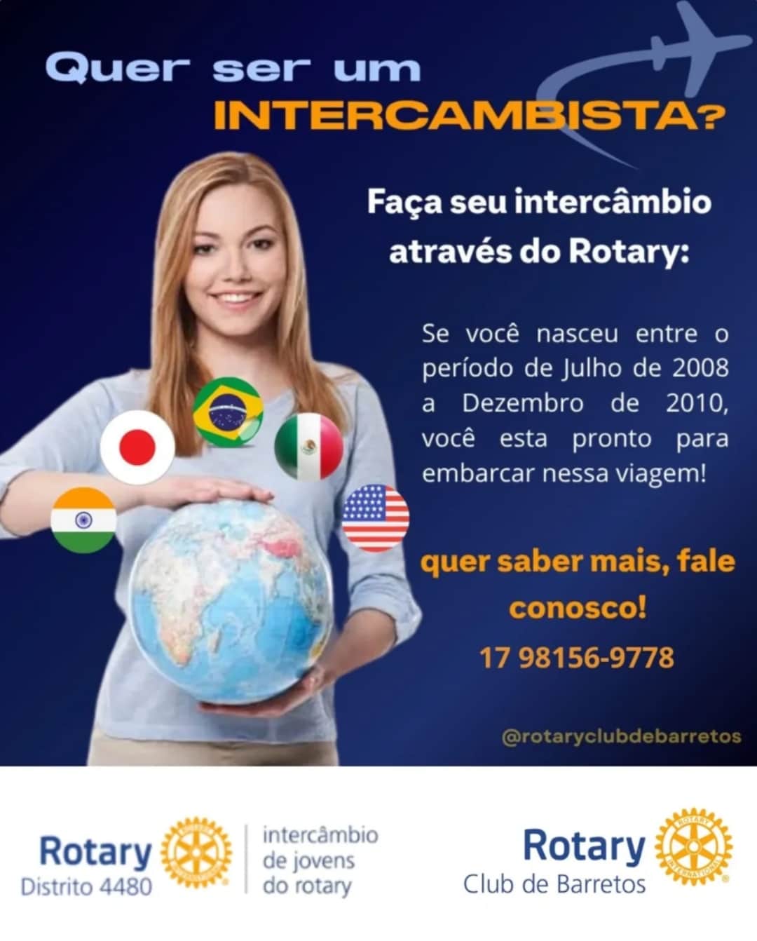 O Rotary Club de Barretos sente imensa alegria em receber você em nossa reunião de convidados para r...