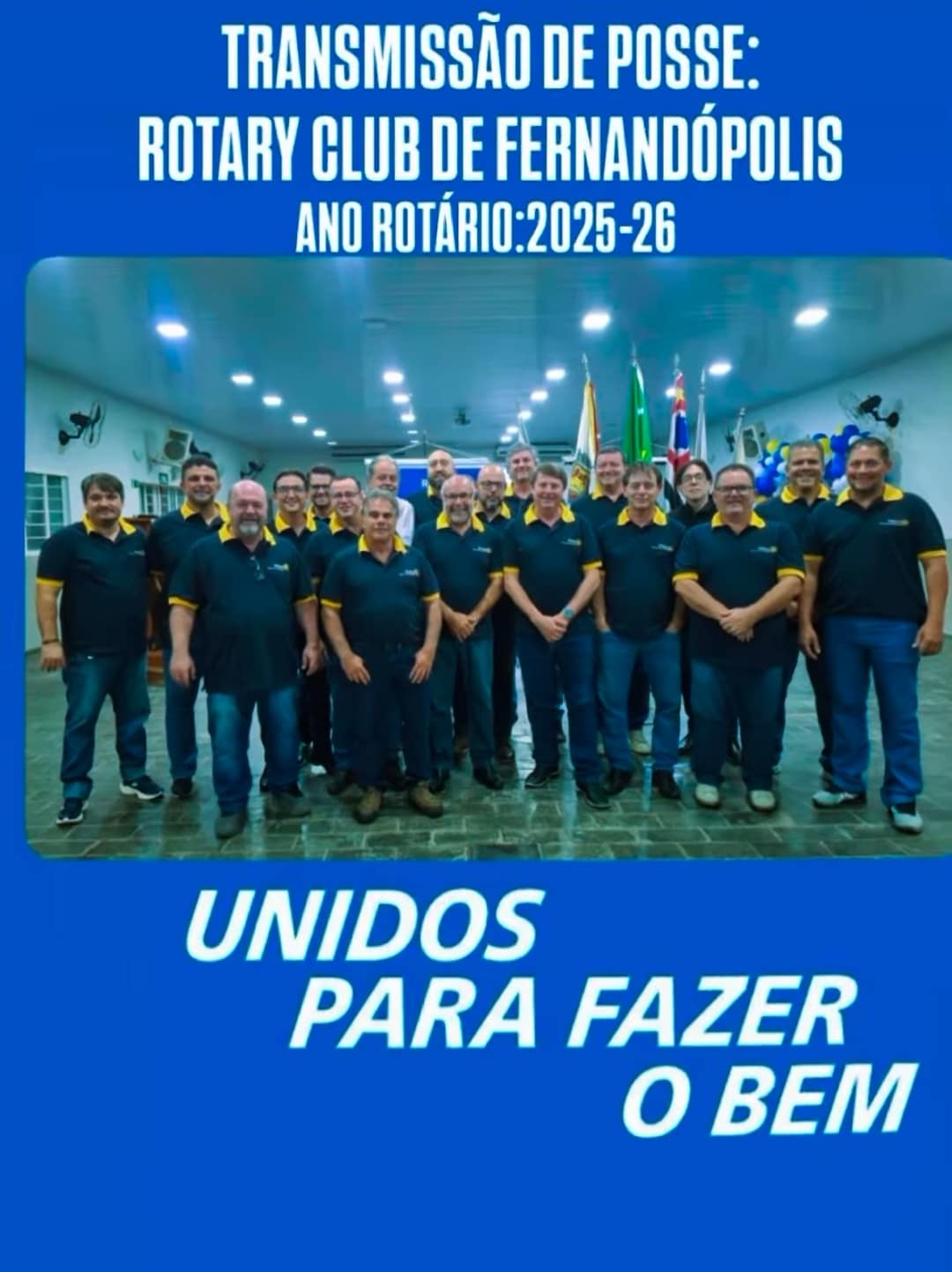 TRANSMISSÃO DE CARGOS DO ANO ROTÁRIO 2025-26 - ROTARY CLUB DE FERNANDÓPOLIS

Cerimônia de Transmissã...