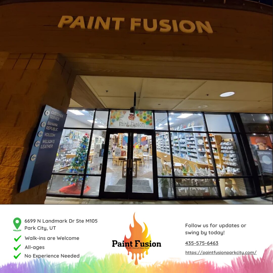 First time at Paint Fusion Park City?

No stress, just fun! Walk in, pick a project, and start creat...