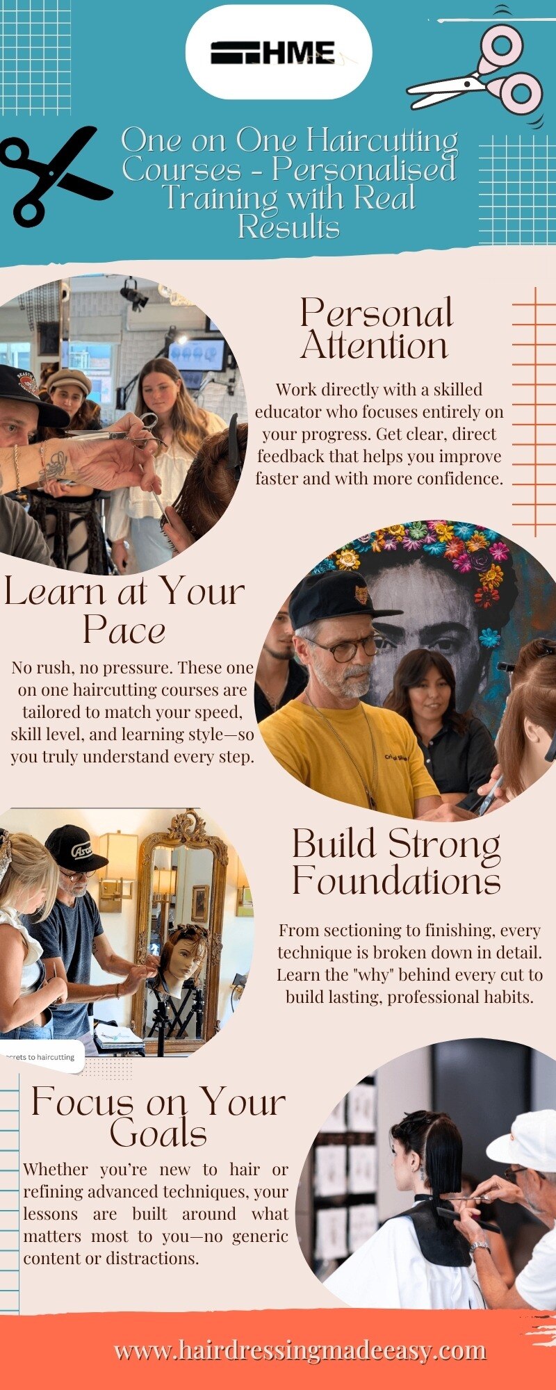 One-on-One Haircutting Courses—Hairdressing Made Easy

Get personalised training through one-on-one ...