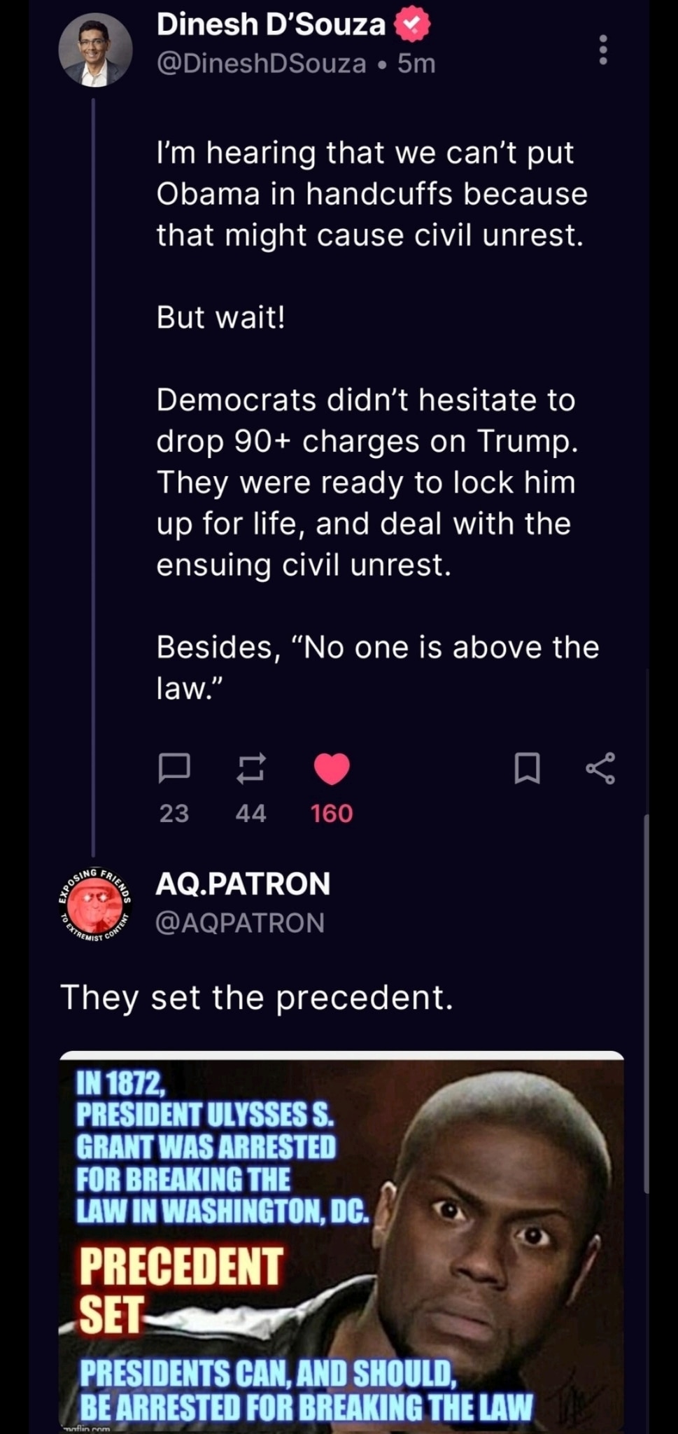 View AQ.PATRON's post on GETTR. Join the discussion, share your thoughts, and connect with the community.