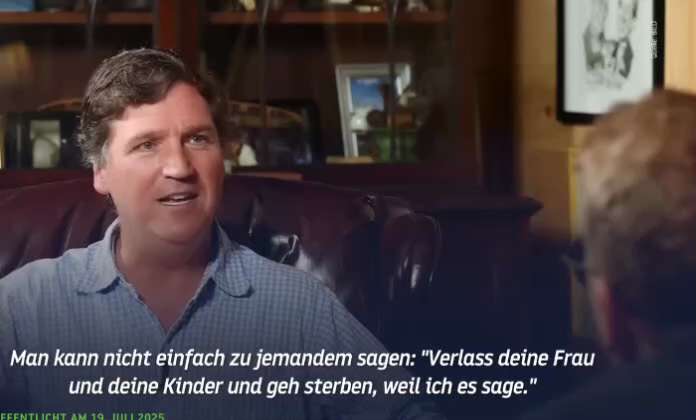 WEHRPFLICHT UND UKRAINE-KRIEG: TUCKER CARLSON ZERLEGT IM BILD-INTERVIEW PAUL RONZHEIMER

👉 In diese...