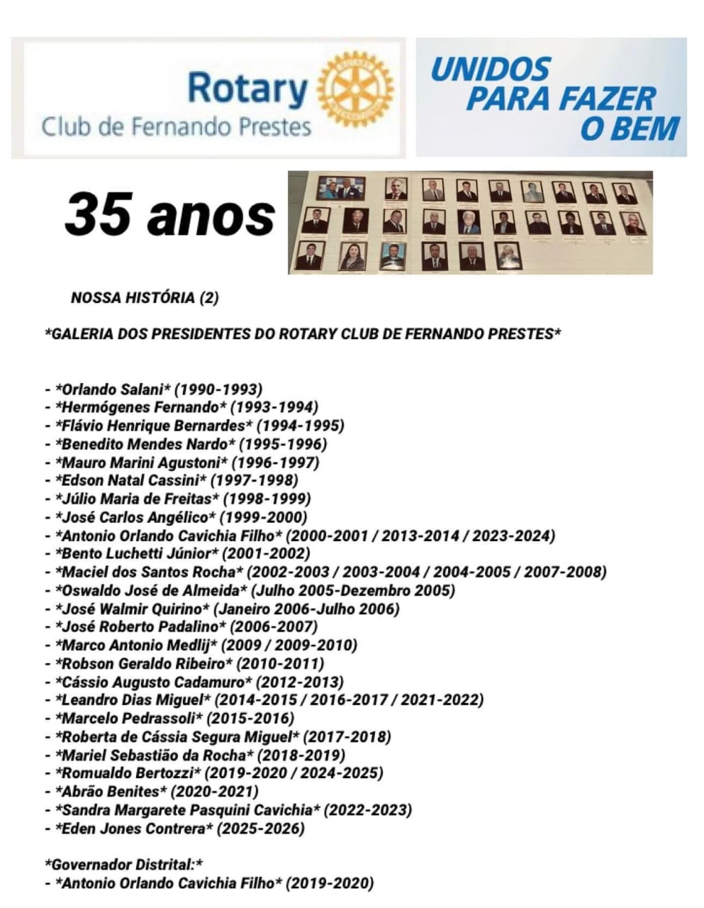 FESTIVA E HOMENAGEM AOS PRES.

O ROTARY CLUB DE FERNANDO PRESTES, no dia 29/07/2025, realizou a Fest...