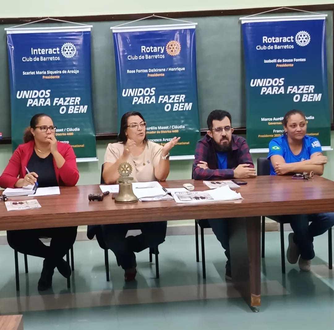 O Rotary Club de Barretos realizou a 5. Reunião ordinária com a presença do seu jovem destaque Alex ...