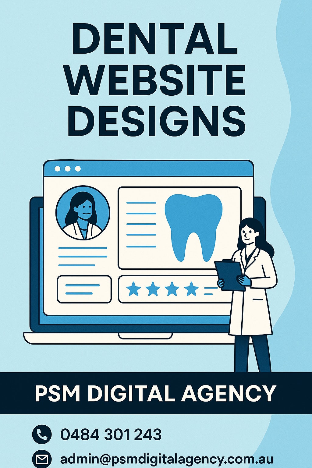 PSM Digital Agency is a trusted dental website design company in Australia,
specialising in creating...