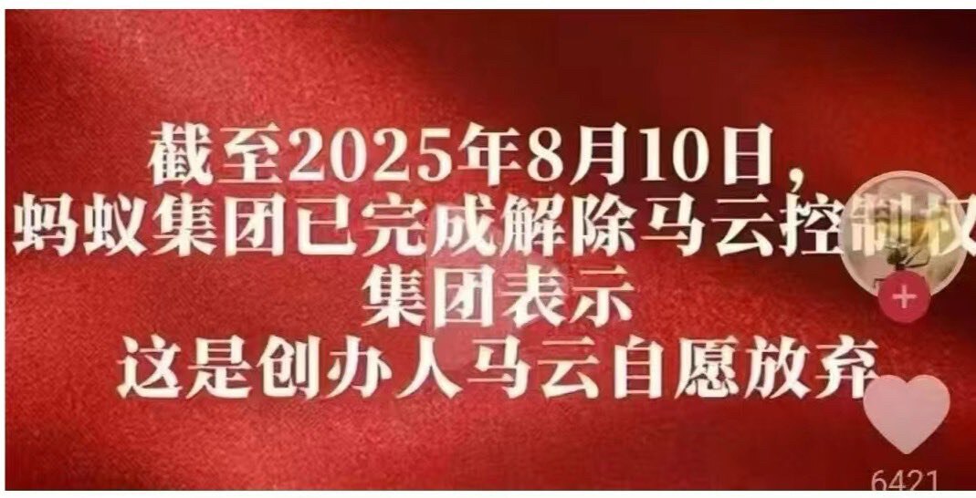 蚂蚁金服  马已经服（引自网络）