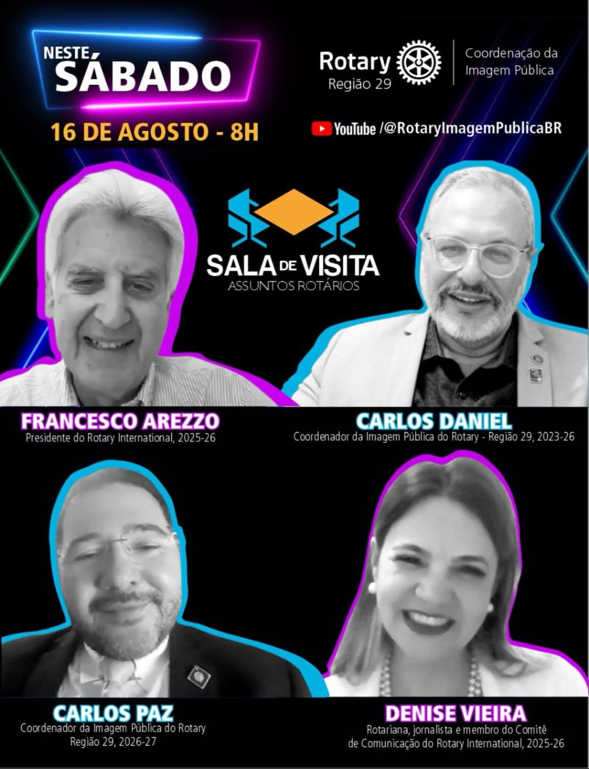 Texto do Rotary - Imagem Pública Brasil 

Você está convocado(a) para assistir uma conversa inspirad...