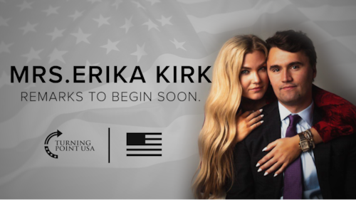 Charlie Kirk's beloved wife, Mrs. Erika Kirk addresses the Nation.
