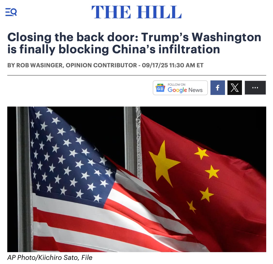 🇺🇸🚫 The Trump administration is cracking down on CCP’s infiltration of U.S. tech and defense sect...