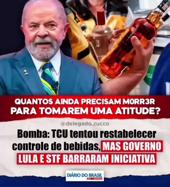 ⚠️ O TCU determinou o restabelecimento do Sicobe, sistema que fiscalizava a produção de bebidas e co...