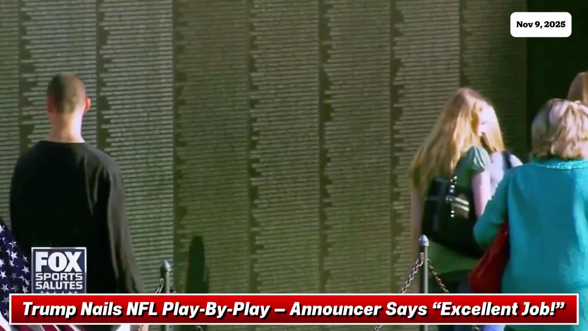 🚨 LMFAO! President Trump, after doing an NFL play-by-play, turns to the announcer and says:

“I’d l...