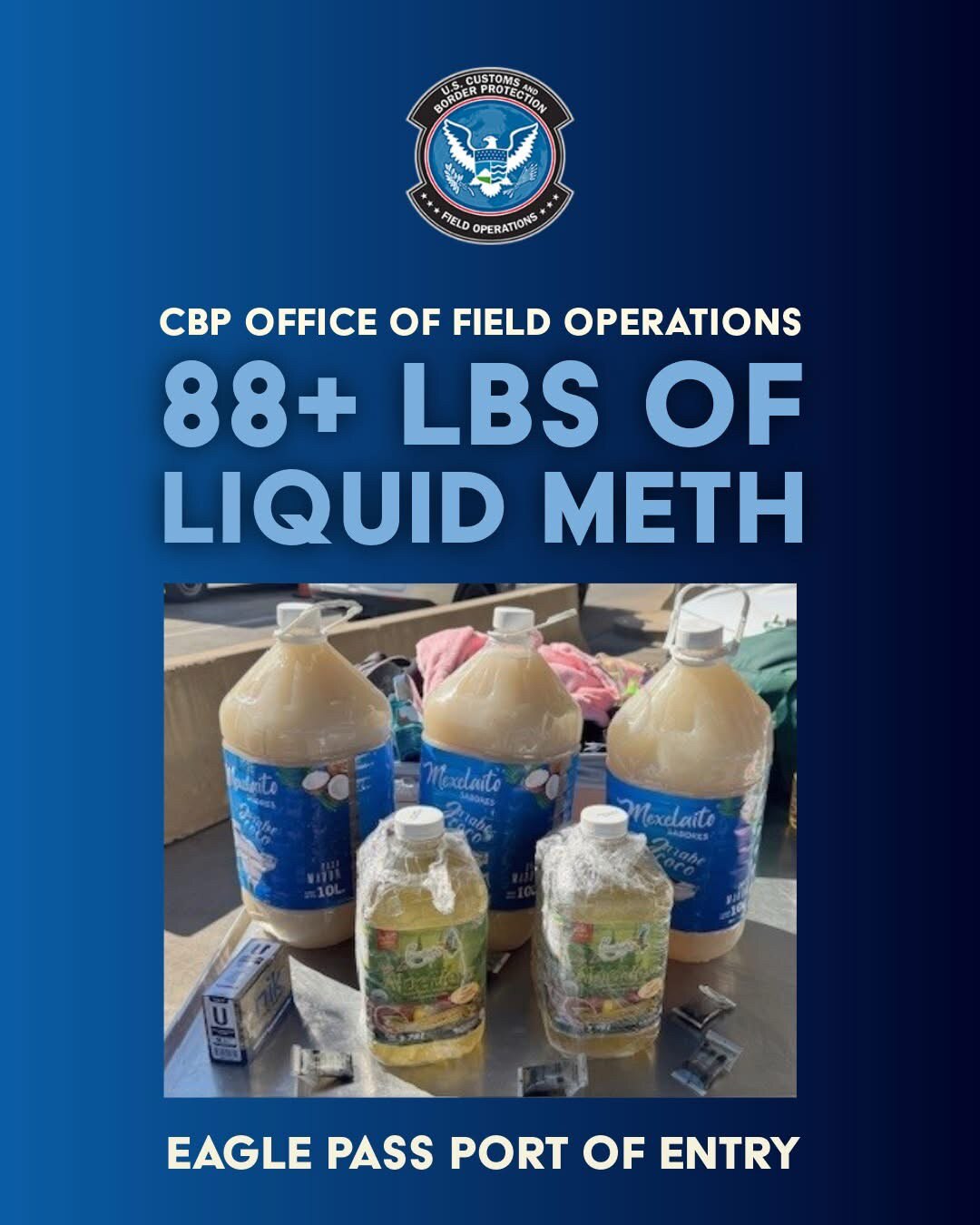🚨 HUGE NARCOTICS SEIZURE! 🚨CBP officers at the Eagle Pass Port of Entry seized over $816,000 in na...