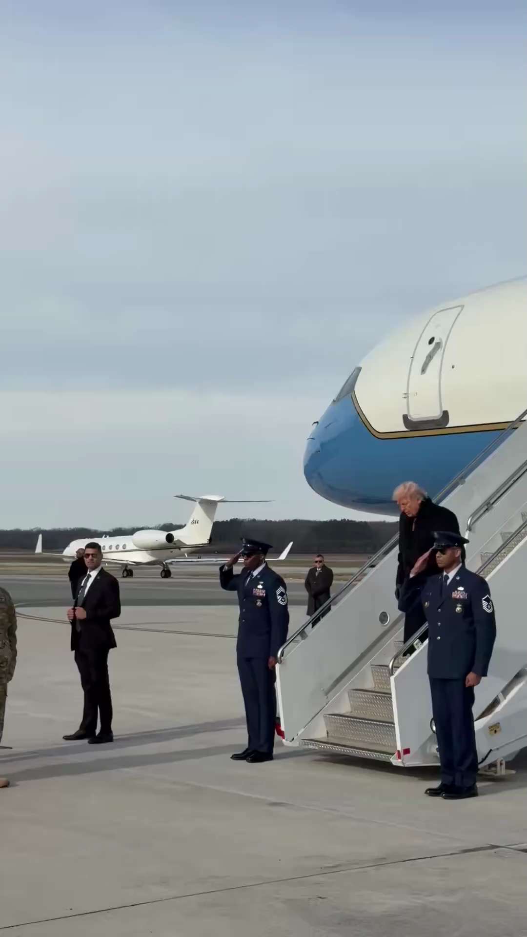JUST IN | President Trump arrives at Dover Air Force Base to honor our fallen service members return...