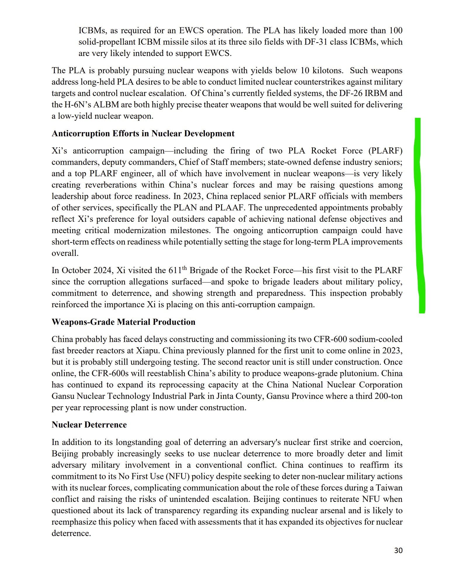 【美国之声】2025年美国国防部《中共国军力报告》评论习的反腐运动（图左）：

习近平的反腐运动——包括解职两任火箭军（PLARF）司令、副司令、参谋系统人员；国有国防工业高层；及一名顶级火箭军工程师...