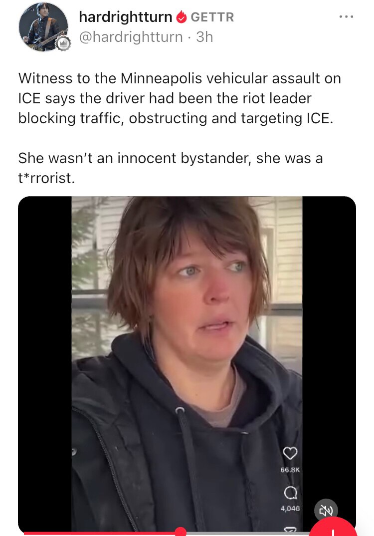 HERES A EYE WITNESS TO THAT EVENT THAT LED TO THE SHOOTING IN SELF DEFENSE BY THE ICE AGENT!
This Wa...