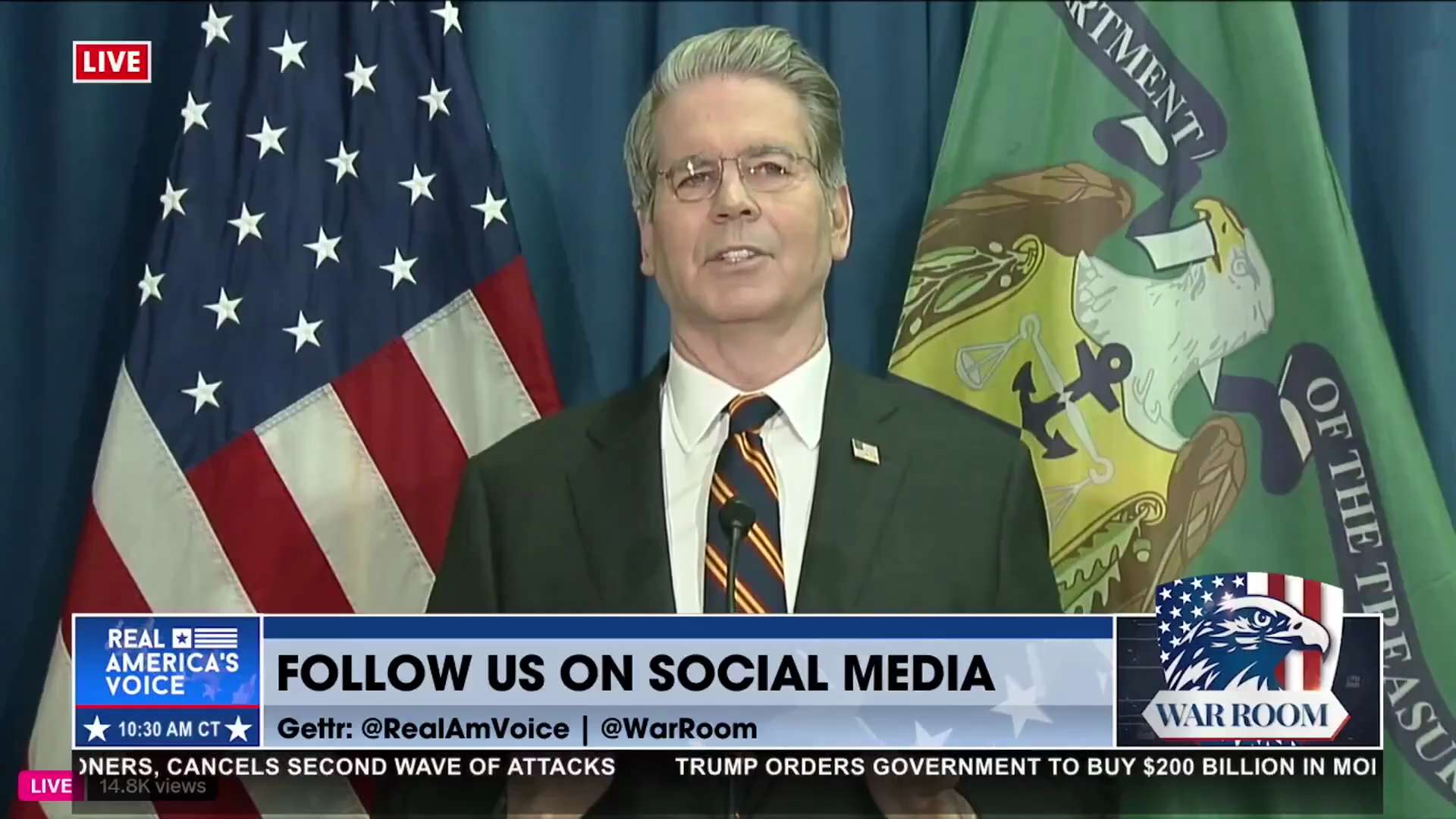 BREAKING FROM SEC. BESSENT IN MINNESOTA

"We are going to put an end to this waste, fraud and abuse ...