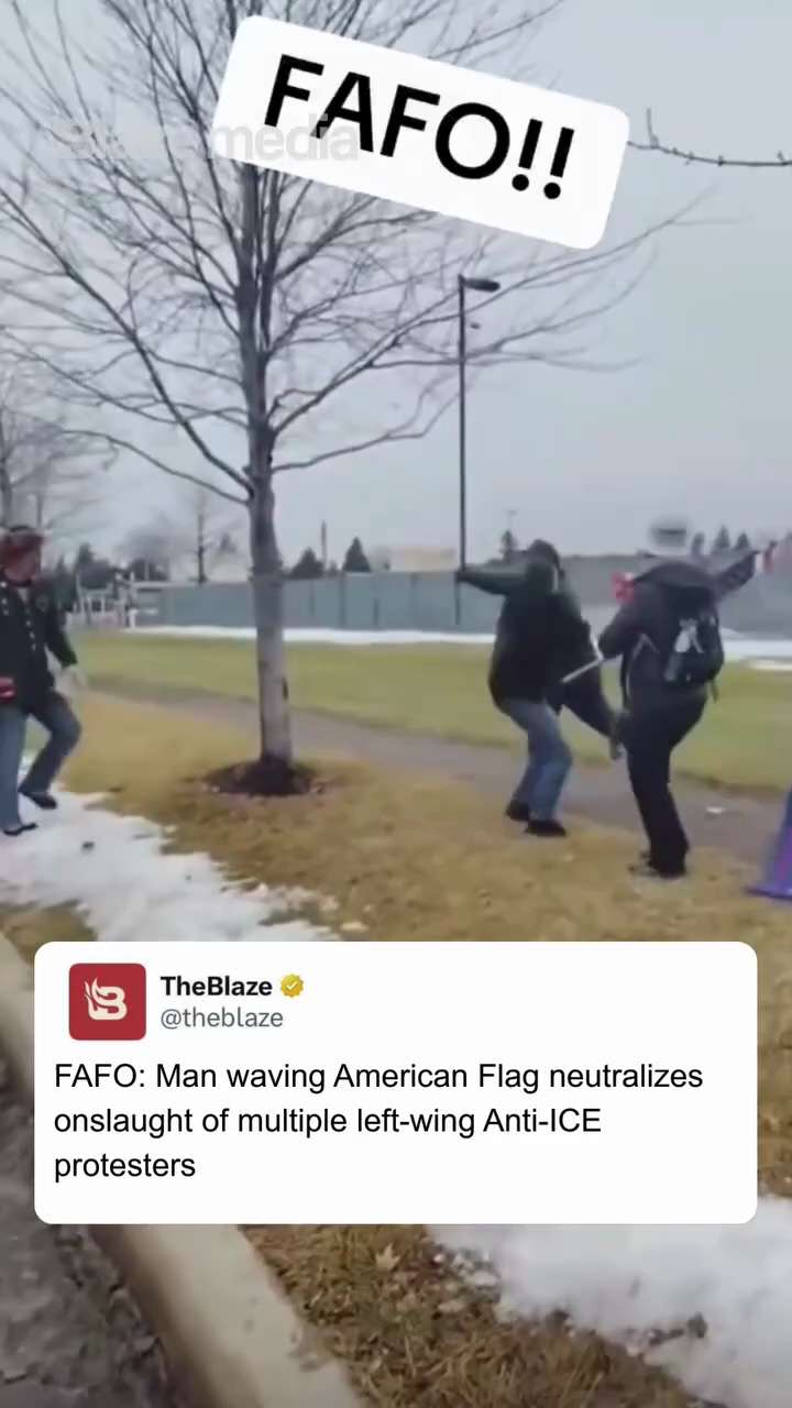 Dude took a lot before throwing hands #ICE #protestors give an all new meaning to whistleblowers 🌬️...