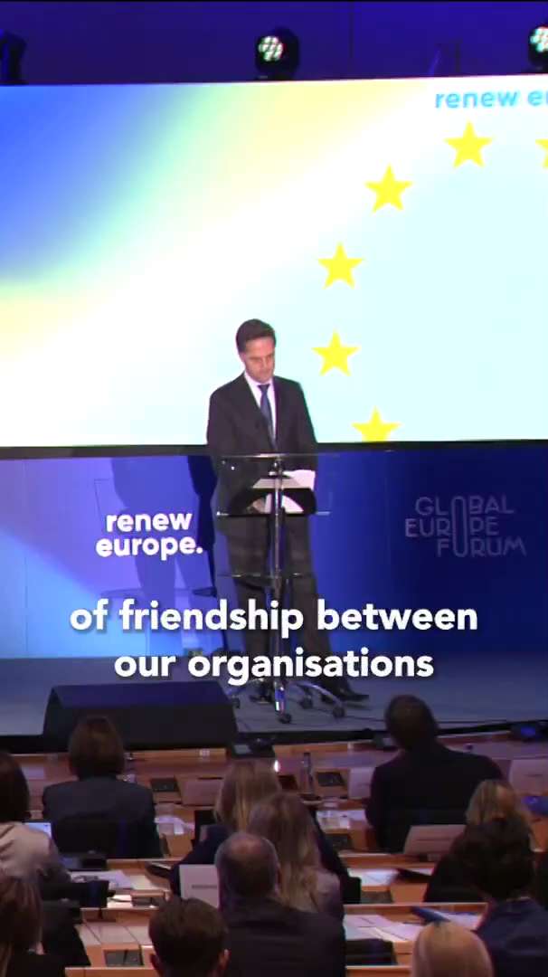 Mark Rutte: Russia, Communist China, North Korea and Iran are challenging us. 

But we are miles ahe...