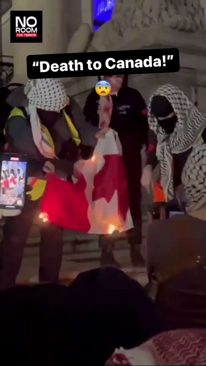 加拿大的伊斯兰极端分子：
“我们是哈马斯！我们是真主党！”
“美国去死！”
“加拿大去死！”

这些人为什么会在西方？而且活的还这么悠哉❓
