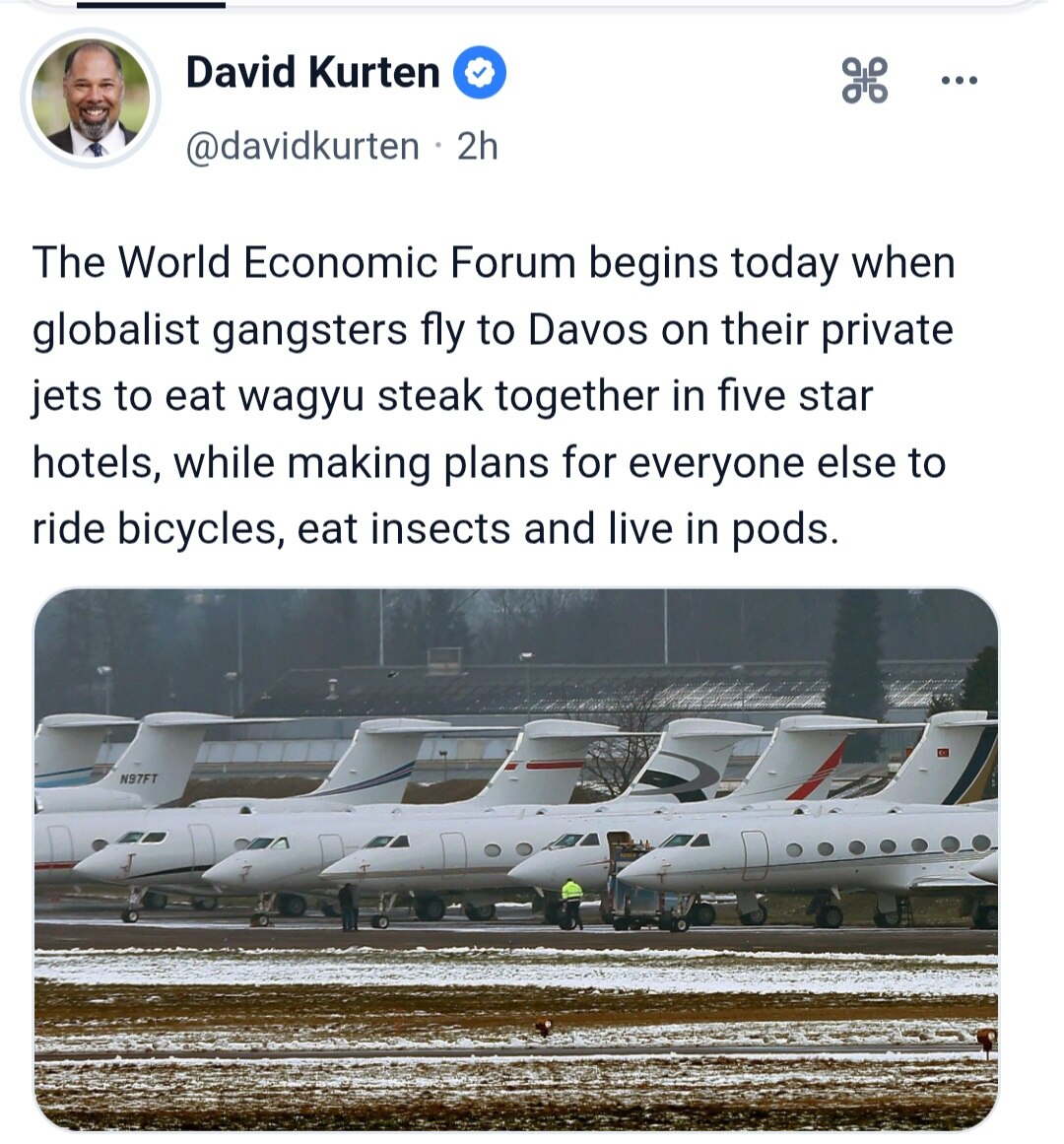 🚨 Good morning   today is Mon Jan 19th, and the annual WEF Convention is now in session in Davos.  ...