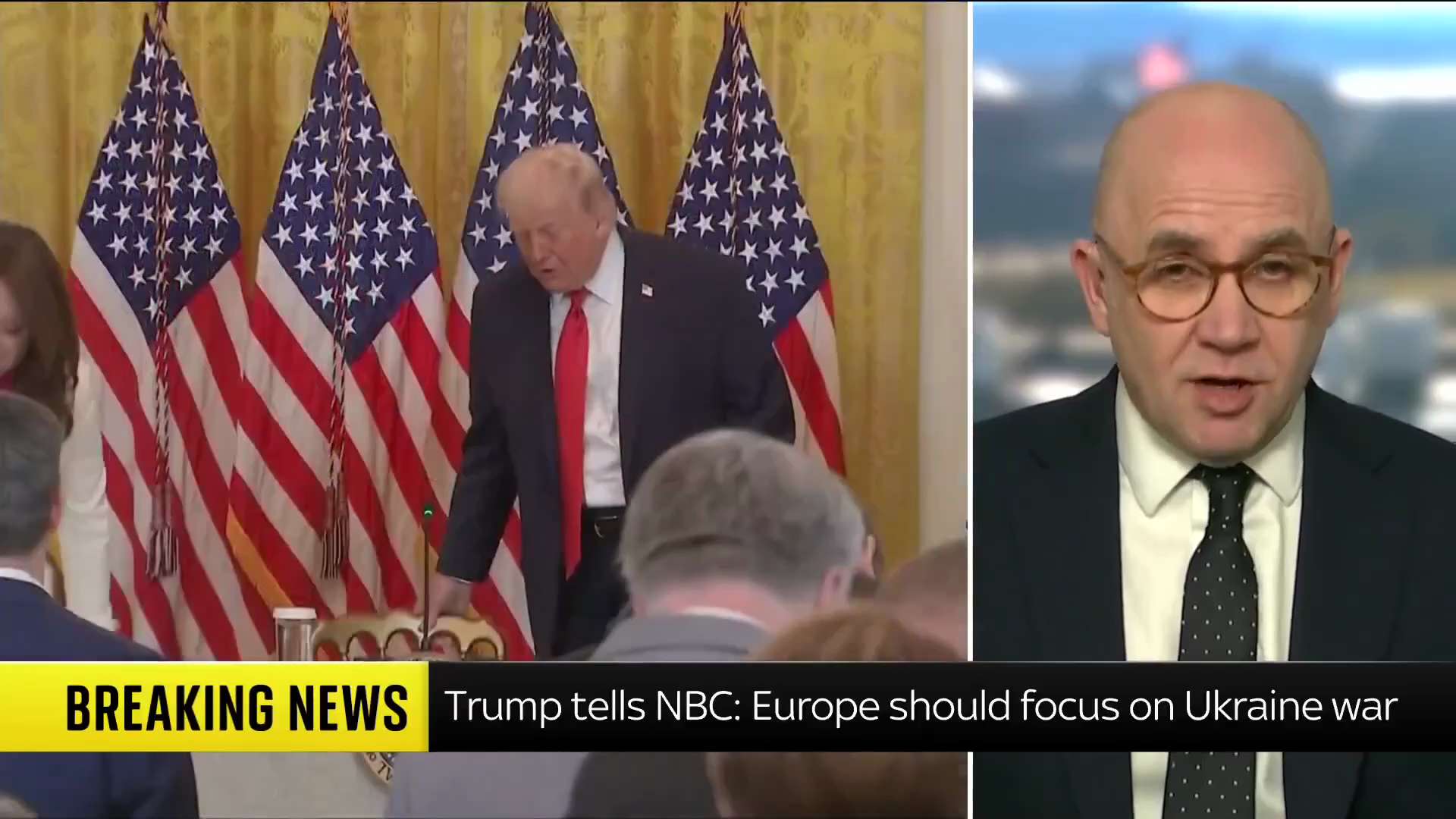 BREAKING - US President Donald Trump has said in a telephone interview with NBC News that he will "1...