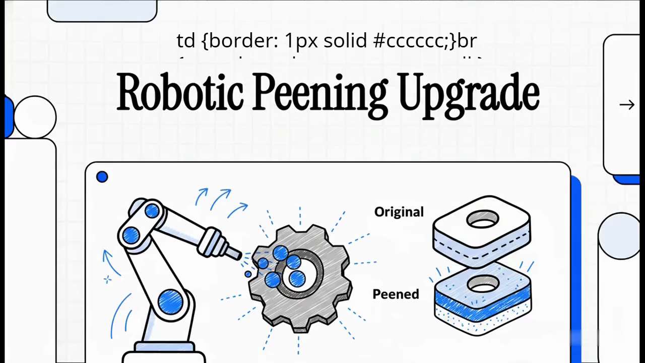 Boost fatigue life, reduce stress fractures, and level-up consistency with Robotic Peening. Vibra’s ...