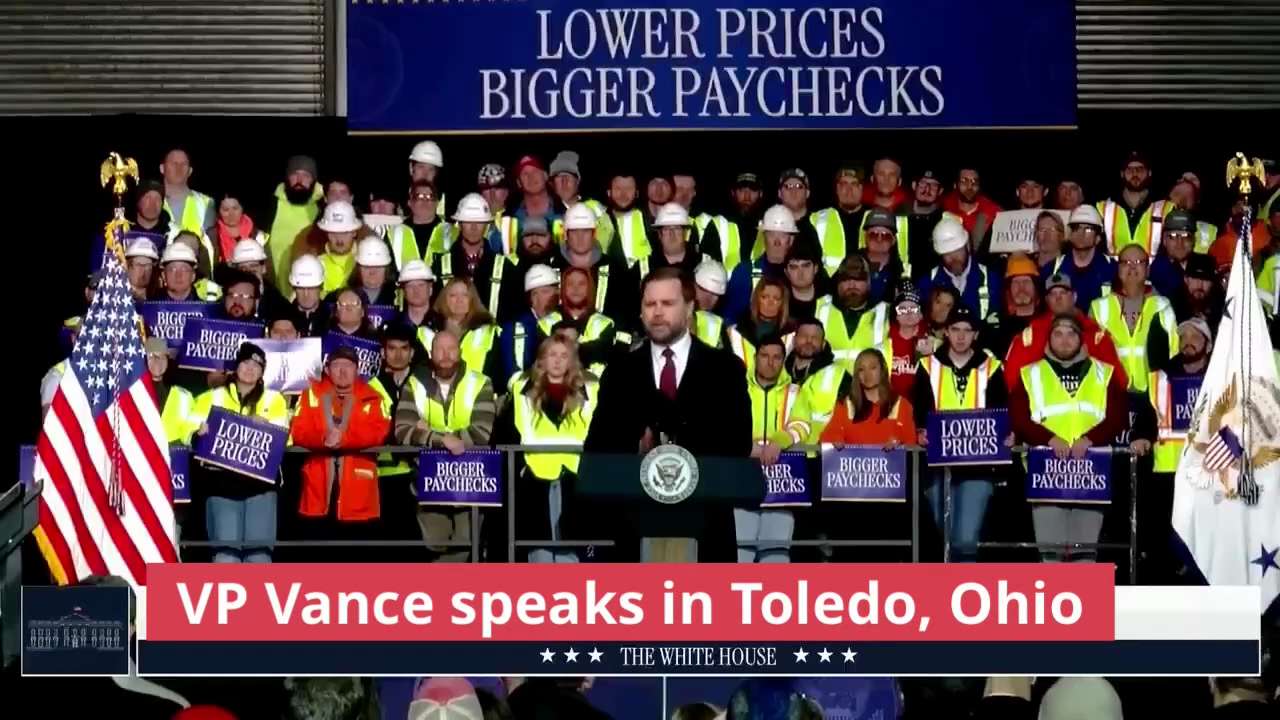 🚨VP Vance in Toledo, Ohio: 

“We are on the cusp of the greatest economic year in the history of th...