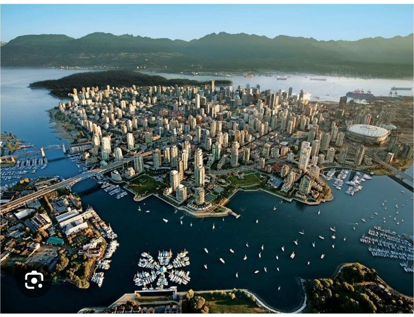 On my way to Vancouver, British Columbia.  I'm not a city boy at all...but Vancouver is OK.  Incredi...