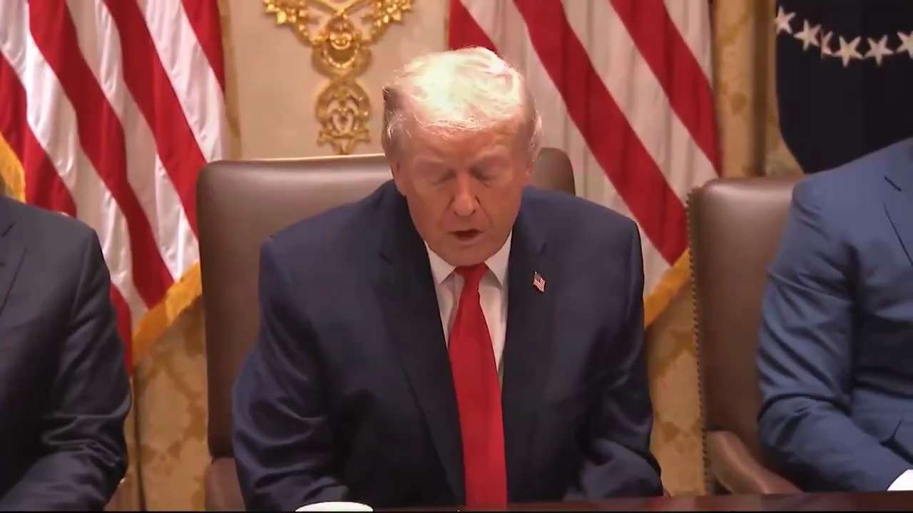 President Trump announces that he has instructed his Administration to open up all commercial airspa...