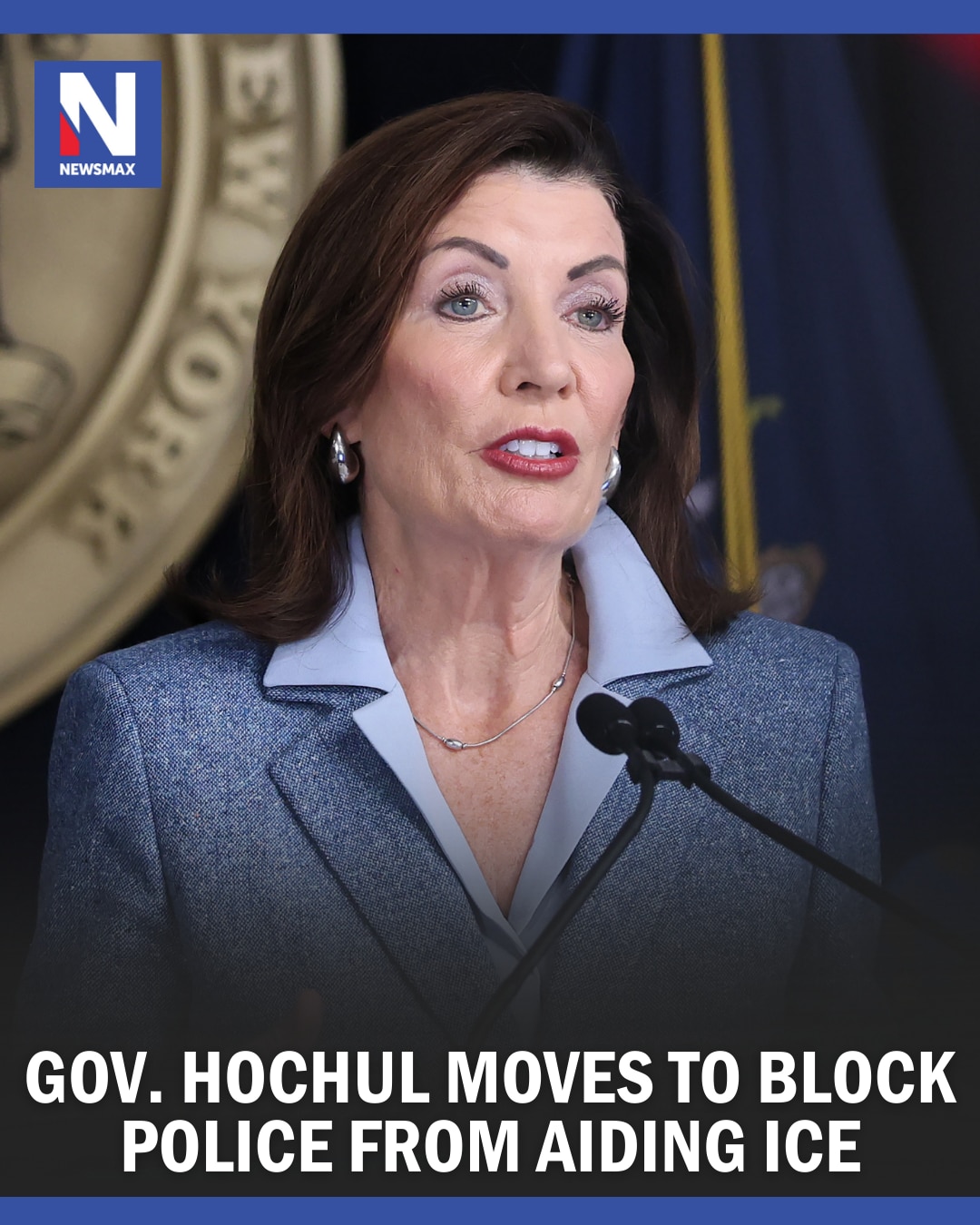 "NEW ACTIONS": New York Gov. Kathy Hochul has unveiled a bill to bar local police from being deputiz...