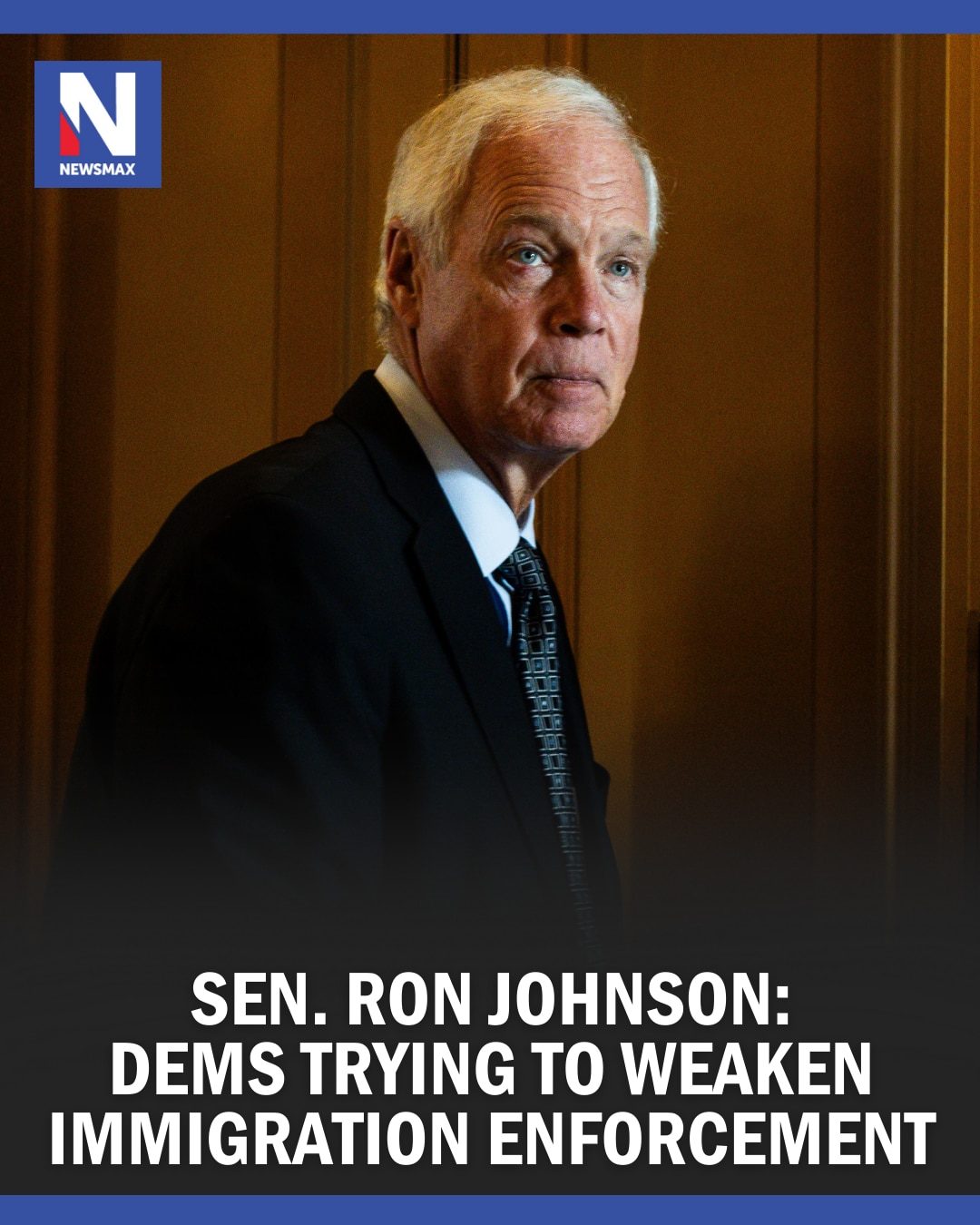 Sen. Ron Johnson on Sunday accused Democrats of trying to weaken immigration enforcement by pushing ...