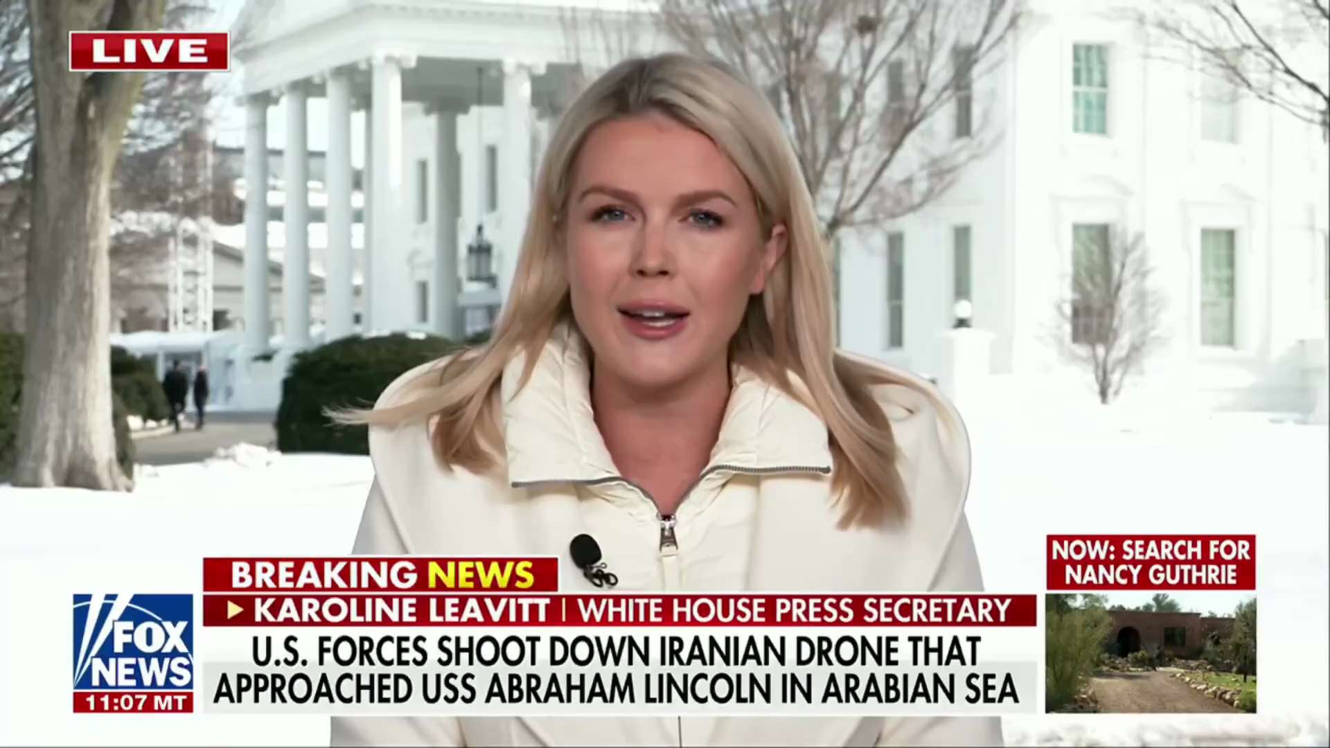 🚨 BREAKING: A US F-35 jet just SHOT DOWN an Iranian drone aggressively approaching the USS Abraham ...