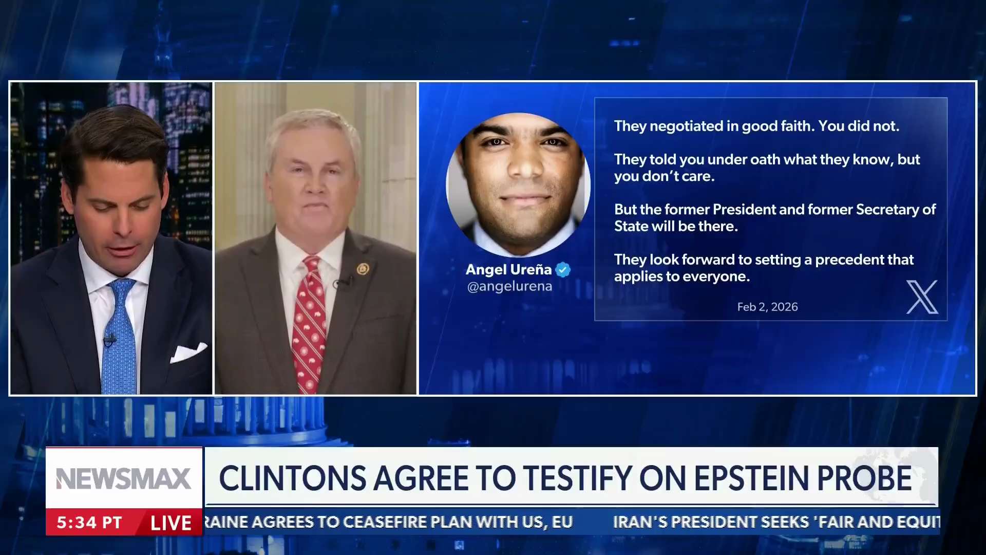 Rep. James Comer Feb 4, 2026 · 8:00 AM EST


🚨The Clintons didn’t get to dictate the terms of our l...