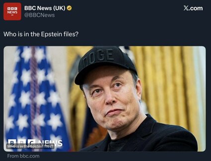 😡😡😡
Elon Musk is the one guy we know for an absolute fact DID NOT join Epstein's club.

So why ar...