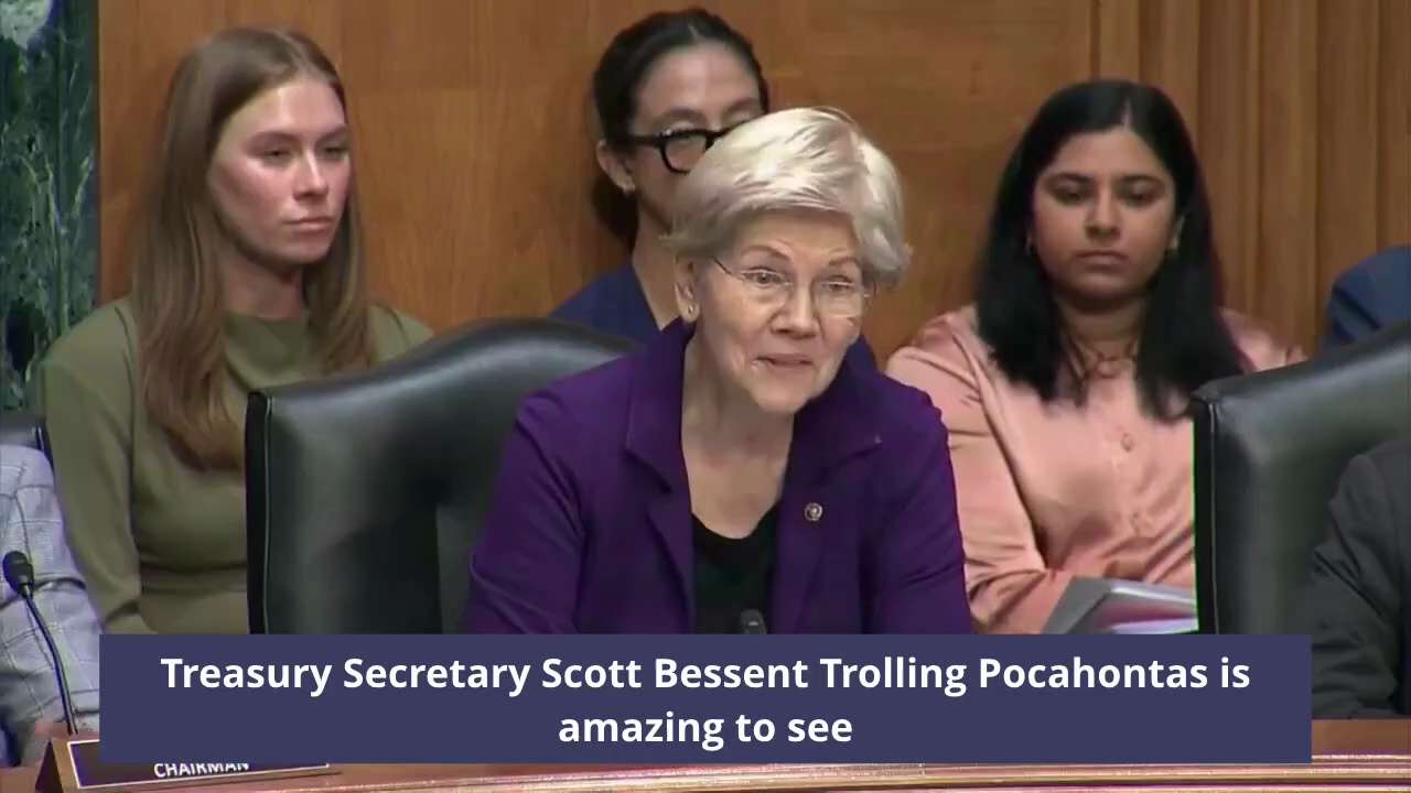 Treasury Secretary Scott Bessent Trolling Pocahontas is amazing to see 🤣

BESSENT: “The President a...
